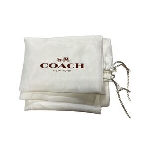 Coach New York Large Drawstring Satin Dust Bag